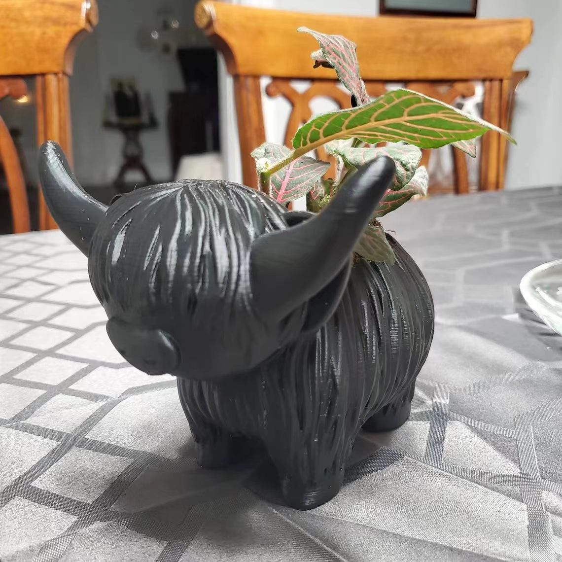 Highland Cow Resin Figurine -  - Home Decor Garden Ideas recension och pris