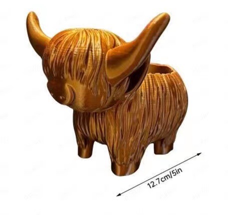 Highland Cow Resin Figurine -  - Home Decor Garden Ideas recension och pris