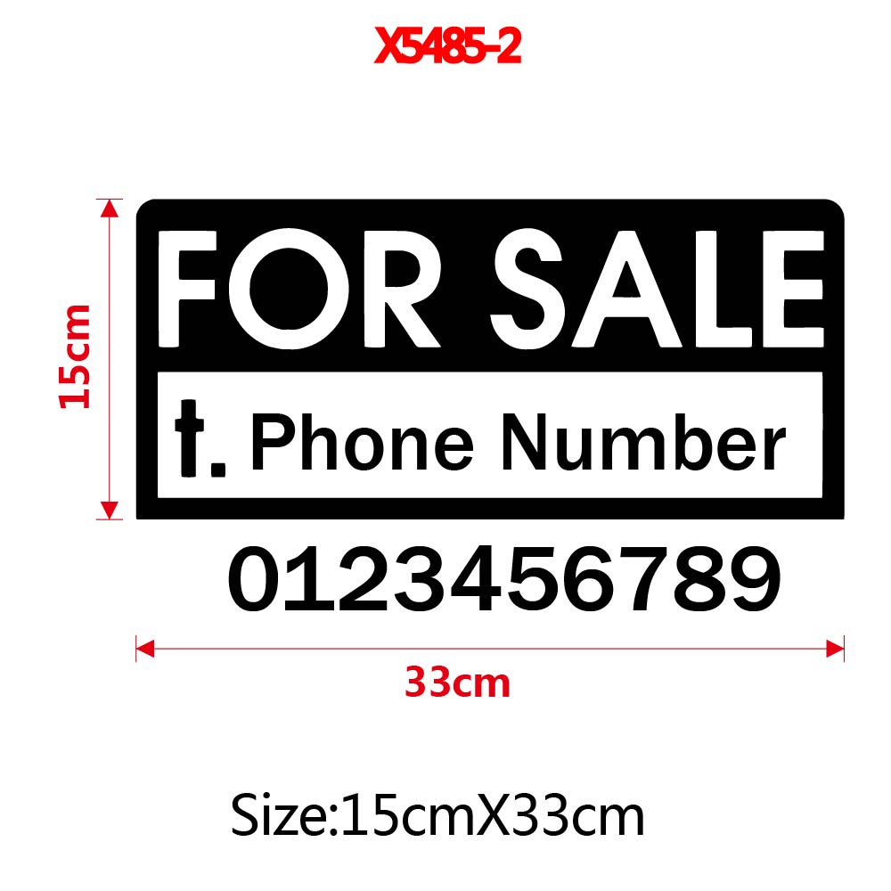 1pc Funny Custom Text with num - Home Decor Sticker recension och pris
