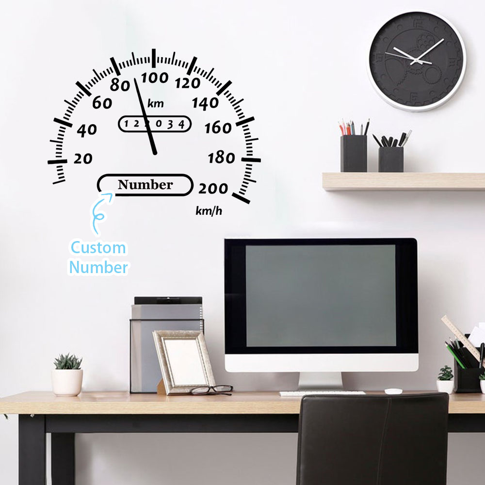 1PC Creative Fuel Gauge Person - Home Decor Sticker recension och pris