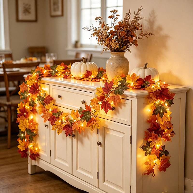 Fall Maple Leaf Garland with L - Home Decor Fallout 4 recension och pris