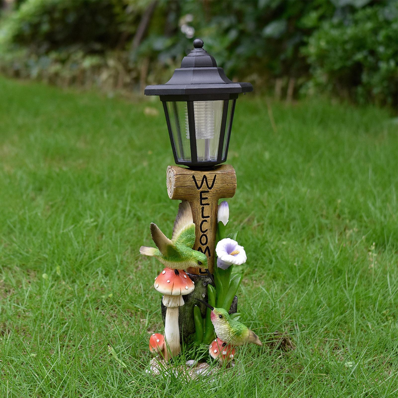 Solar Garden Lights Statue Aut - Home Decor Garden recension och pris