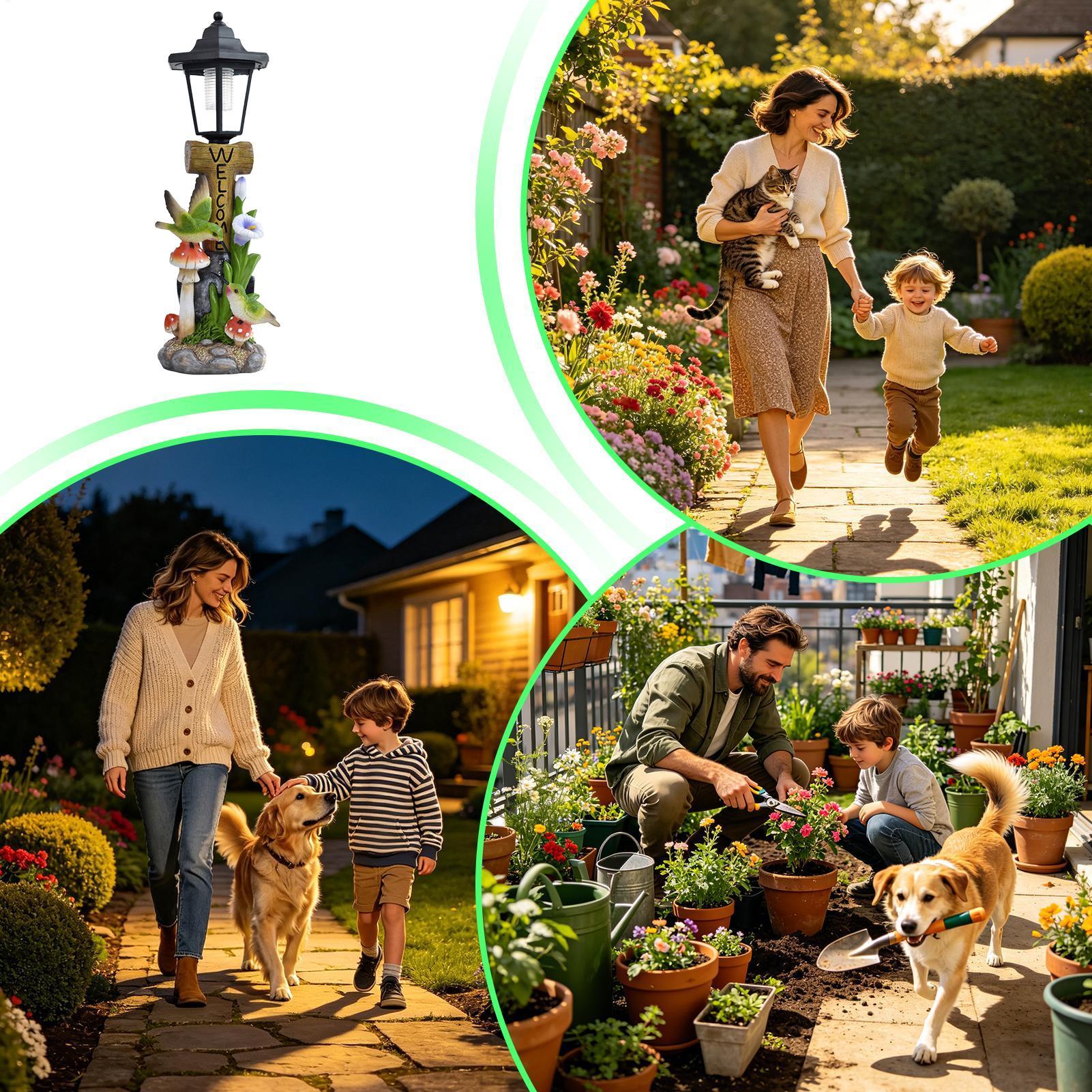 Solar Garden Lights Statue Aut - Home Decor Garden recension och pris
