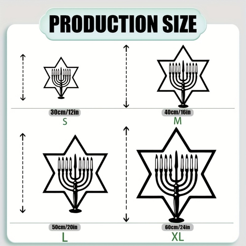 CIFBUY Metal Wall Art Menorah  - Home Decor Free recension och pris