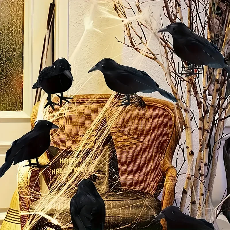 1PC Black Crow Halloween Decor - Home Decor Garden recension och pris