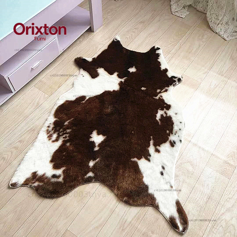 Tiger Printed Rug Cow Leopard  - Cowhide Rug Faux recension och pris