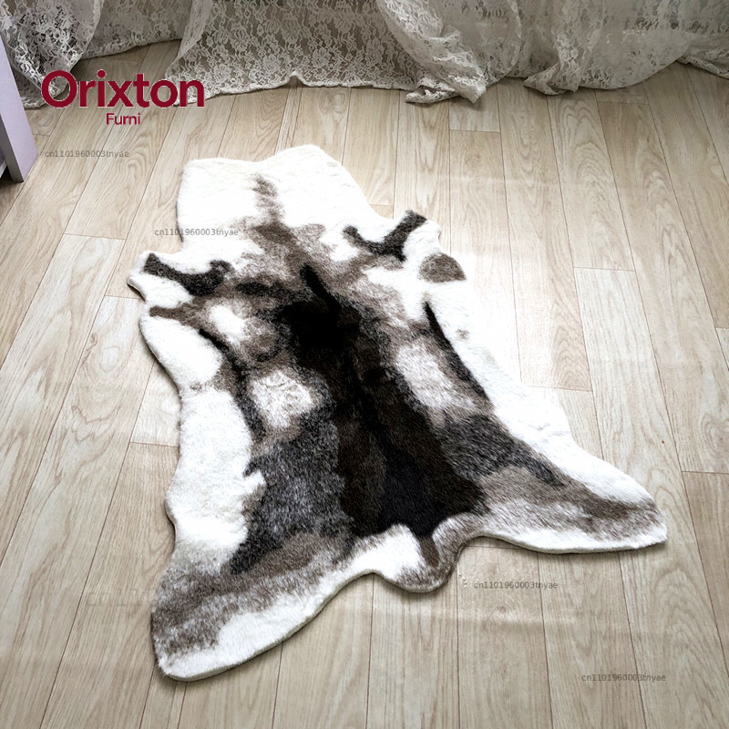 Tiger Printed Rug Cow Leopard  - Cowhide Rug Faux recension och pris