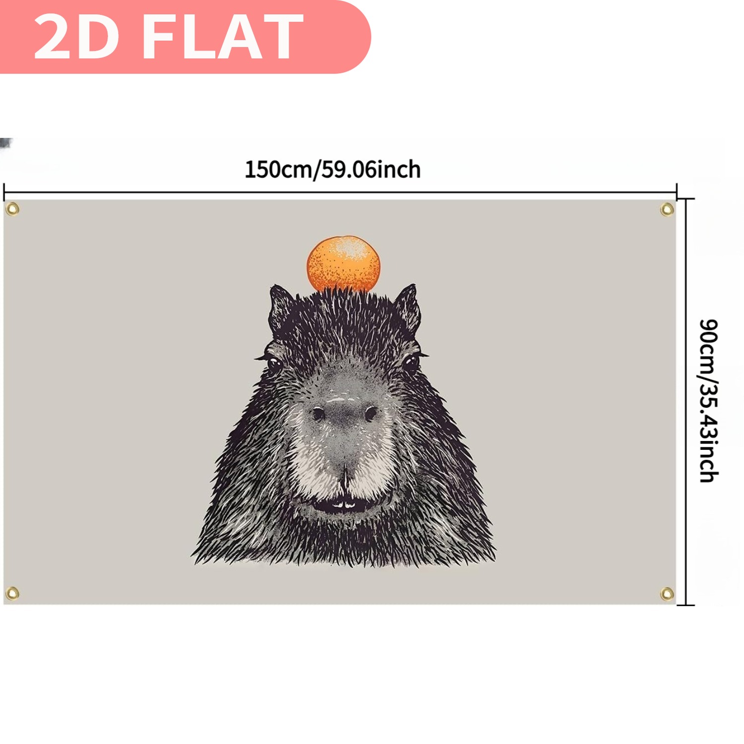 1pc Capybara Tapestries, Wall  - Aesthetic Tapestry recension och pris