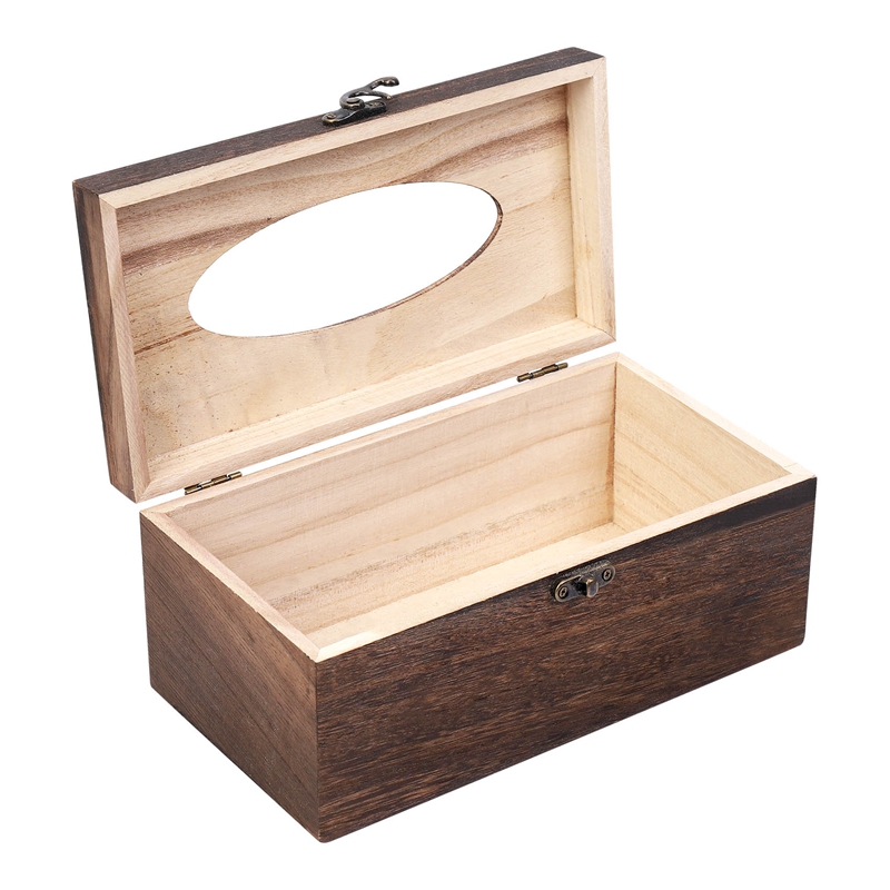 1PC Useful Wooden Retro Tissue - Home Decor Retro recension och pris
