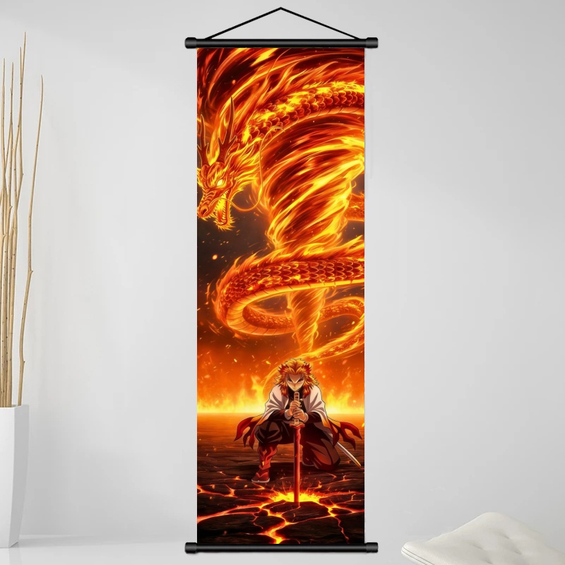 Demon Slayer Kyojuro Rengoku H - Home Decor Wall Pictures recension och pris