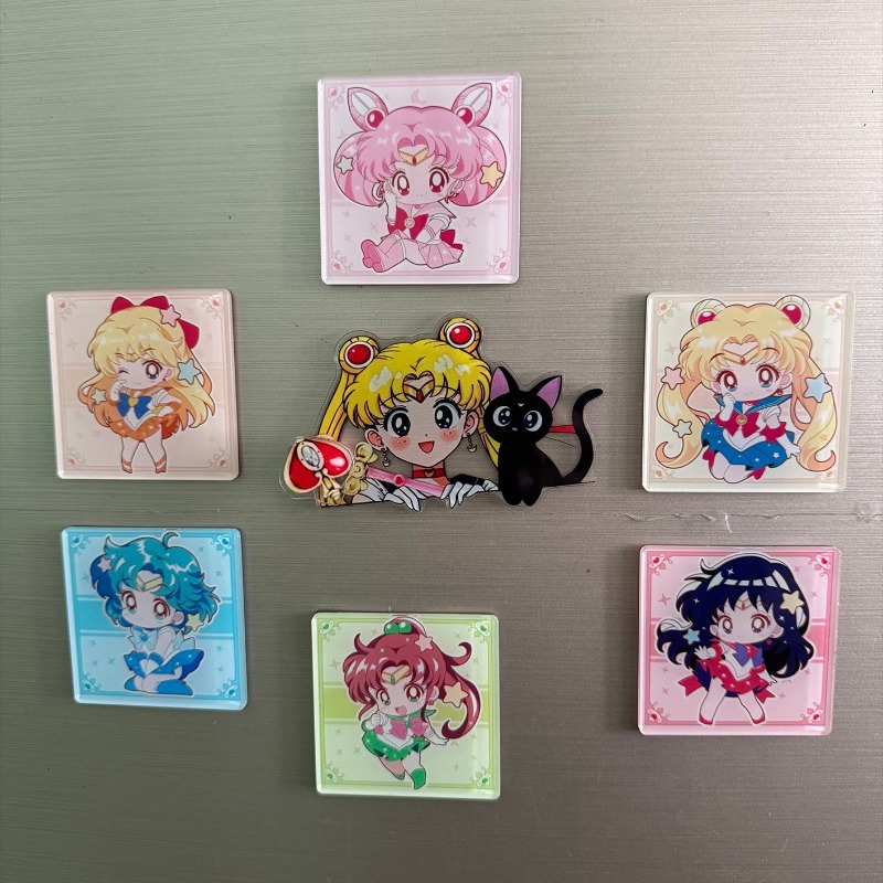 7Pcs/set Sailor Moon Anime Car - Home Decor Sticker recension och pris