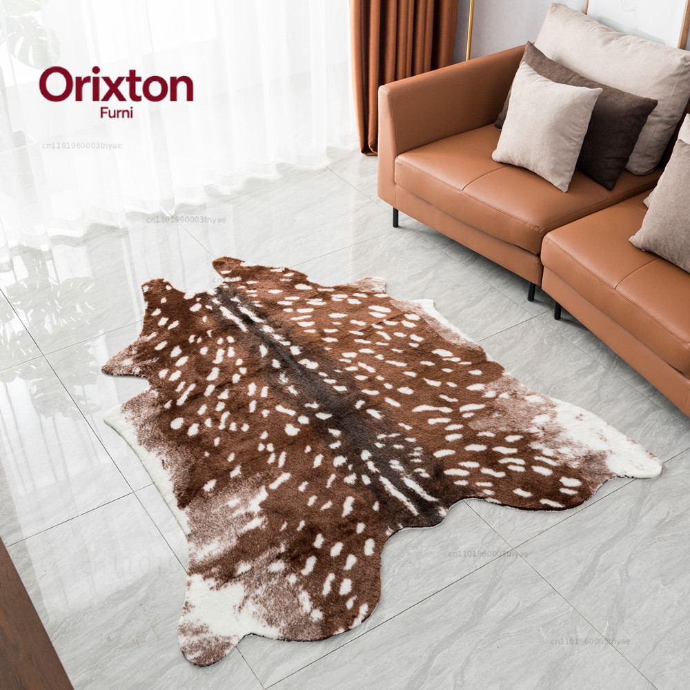 Fashion Hot Faux Deer Printed  - Cowhide Rug Faux recension och pris