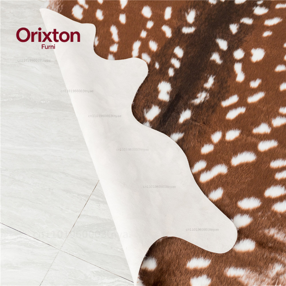 Fashion Hot Faux Deer Printed  - Cowhide Rug Faux recension och pris