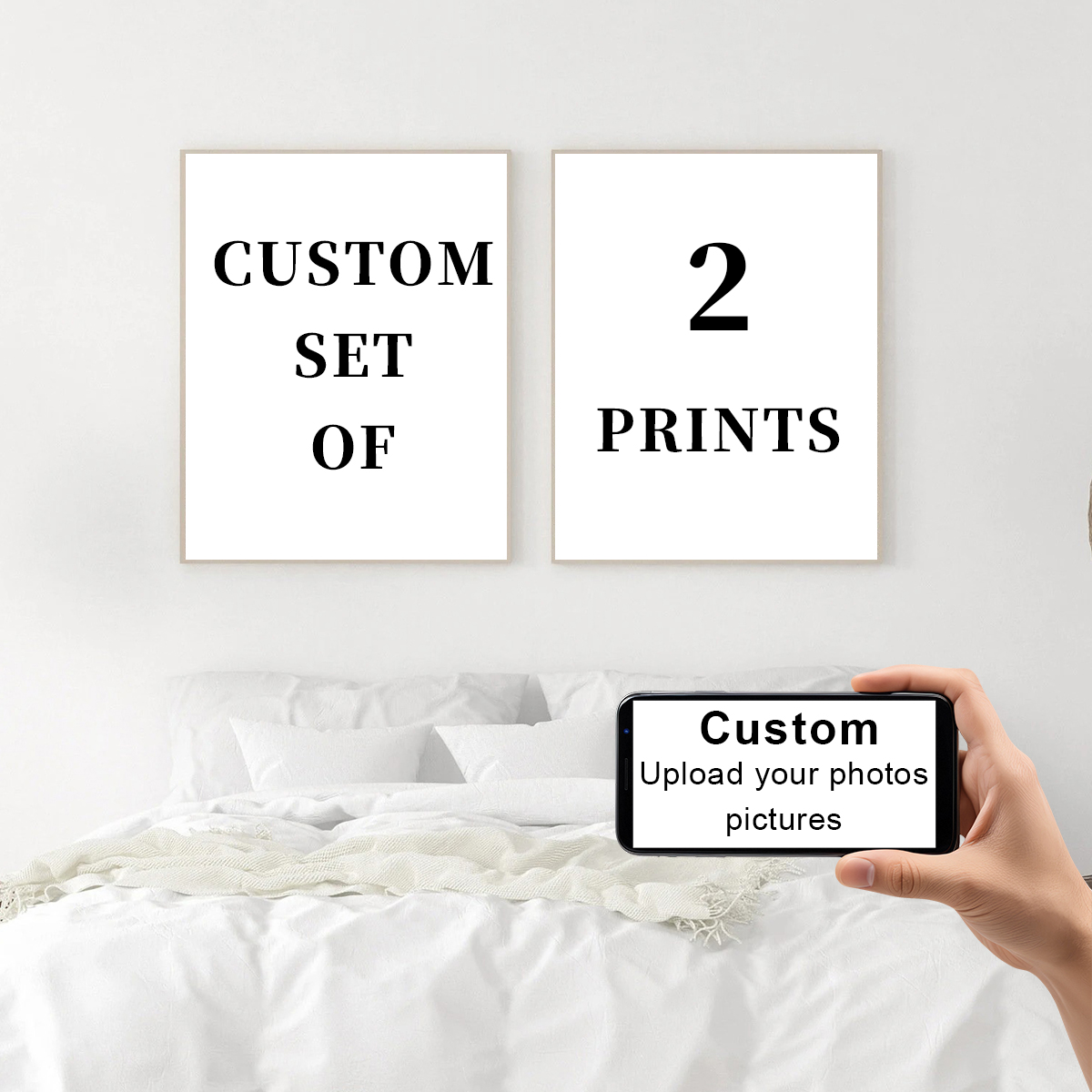 2pcs/set Custom Canvas Prints  - Home Decor Wall Pictures recension och pris