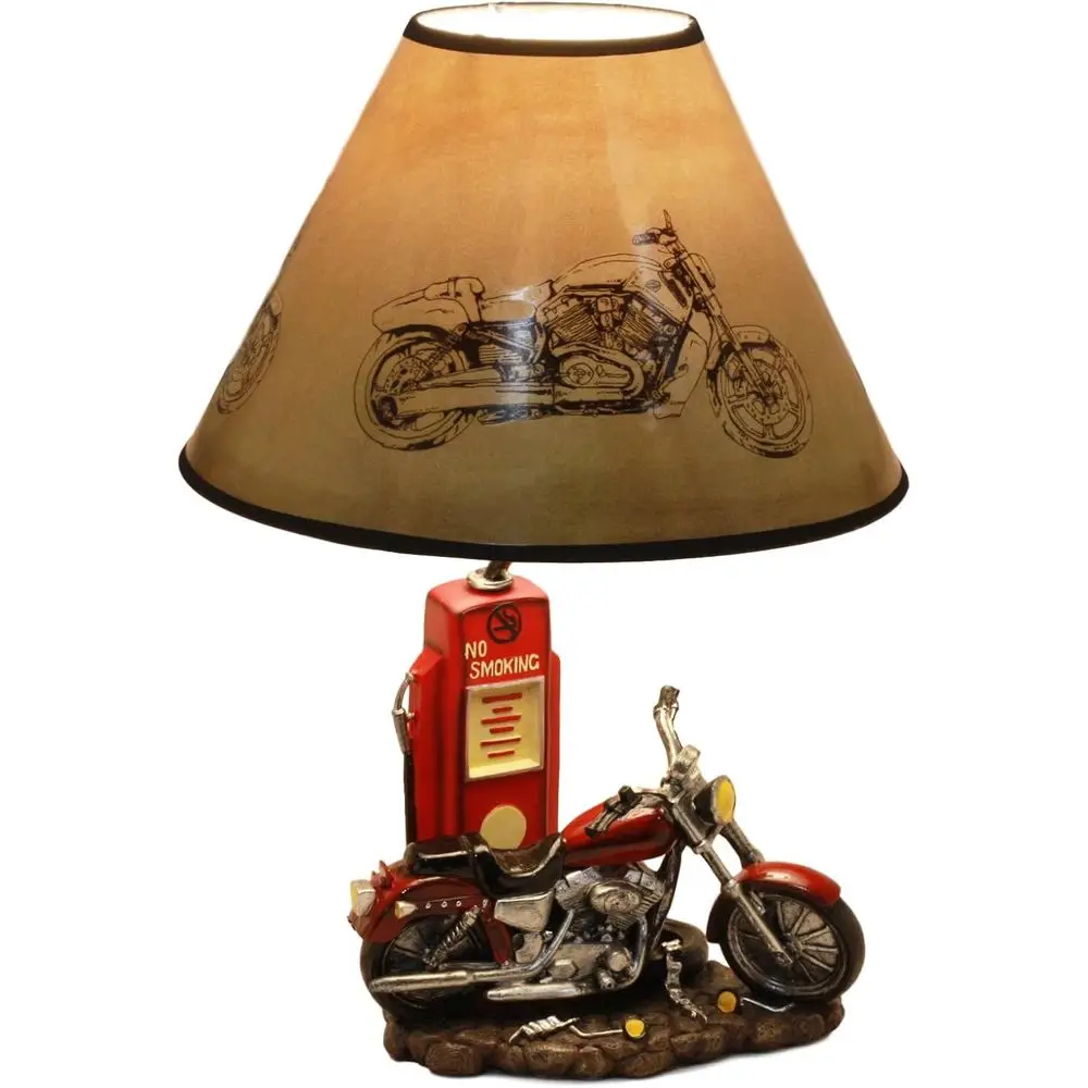 Vintage Retro Red Motorcycle G - Home Decor Retro recension och pris