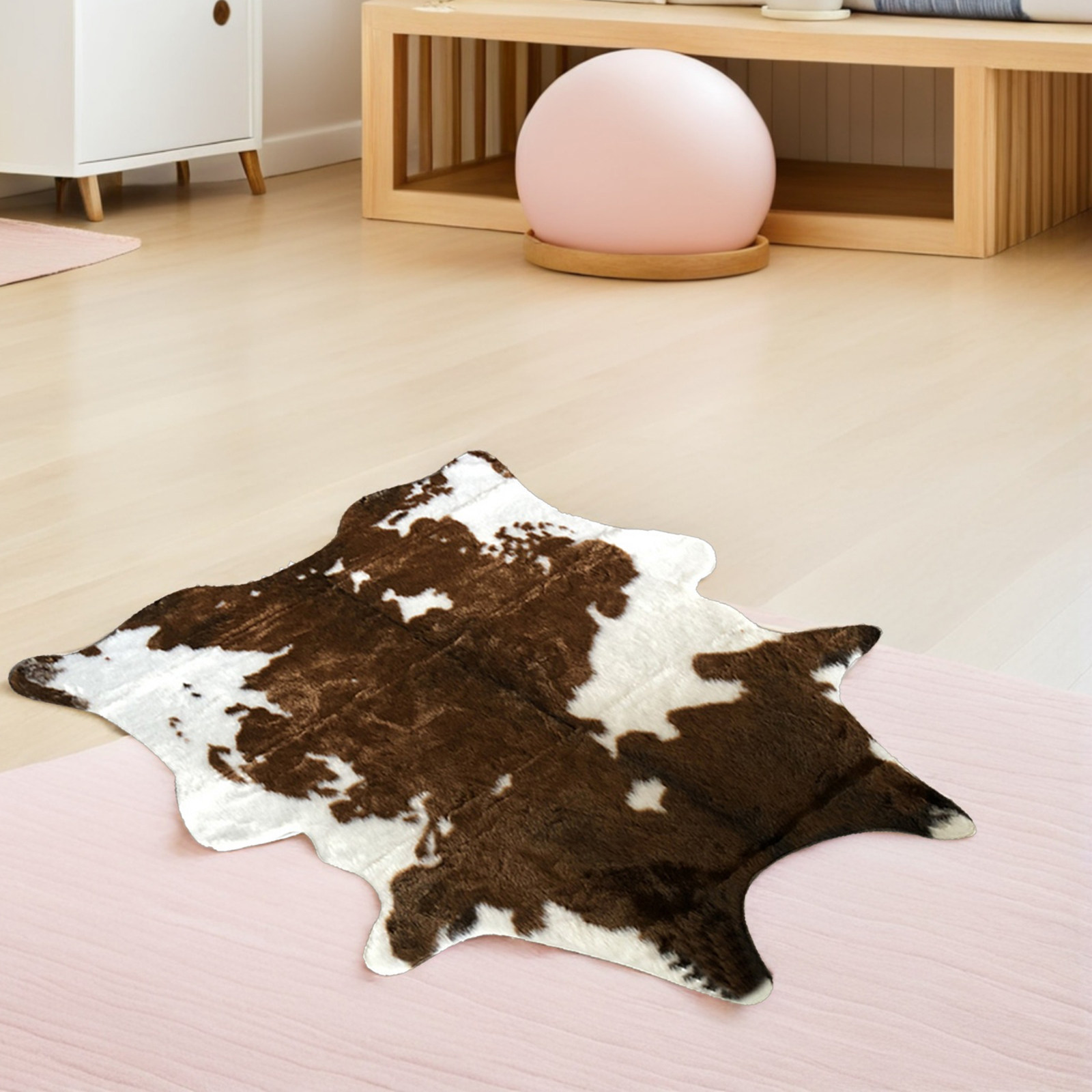 Faux Leather Carpet Cowhide Ca - Cowhide Rug Faux recension och pris