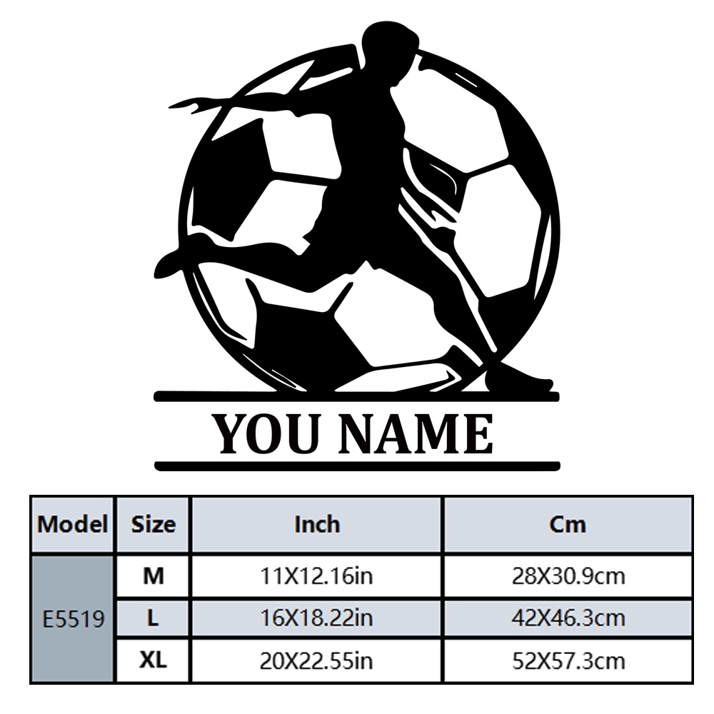 1PC Fashion Soccer Customized  - Home Decor Sticker recension och pris
