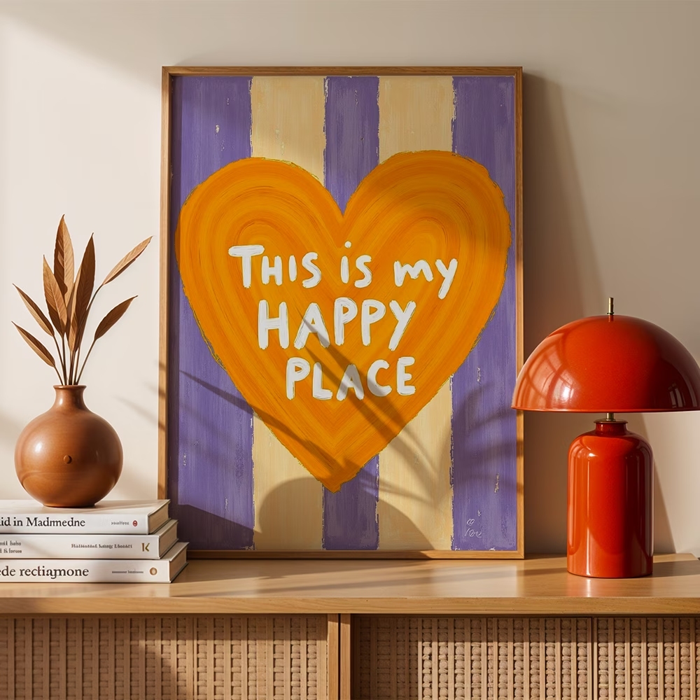 Modern,Retro This Is My Happy  - Home Decor Retro recension och pris