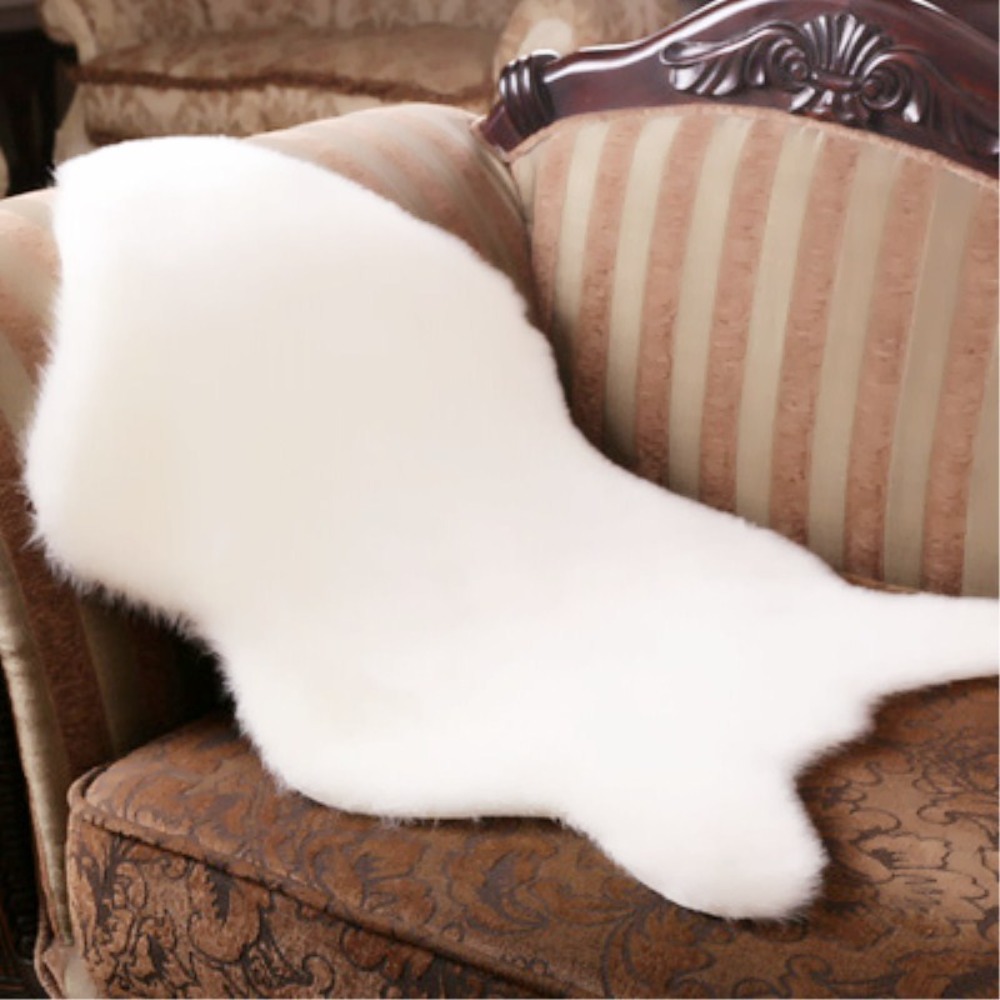 40x60cm Carpet Plush Soft Shee - Cowhide Rug Faux recension och pris