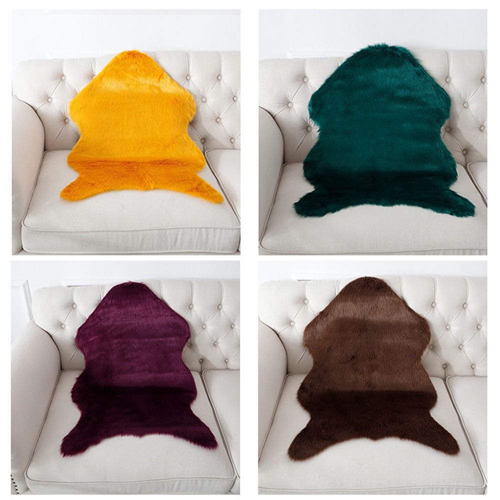 40x60cm Carpet Plush Soft Shee - Cowhide Rug Faux recension och pris