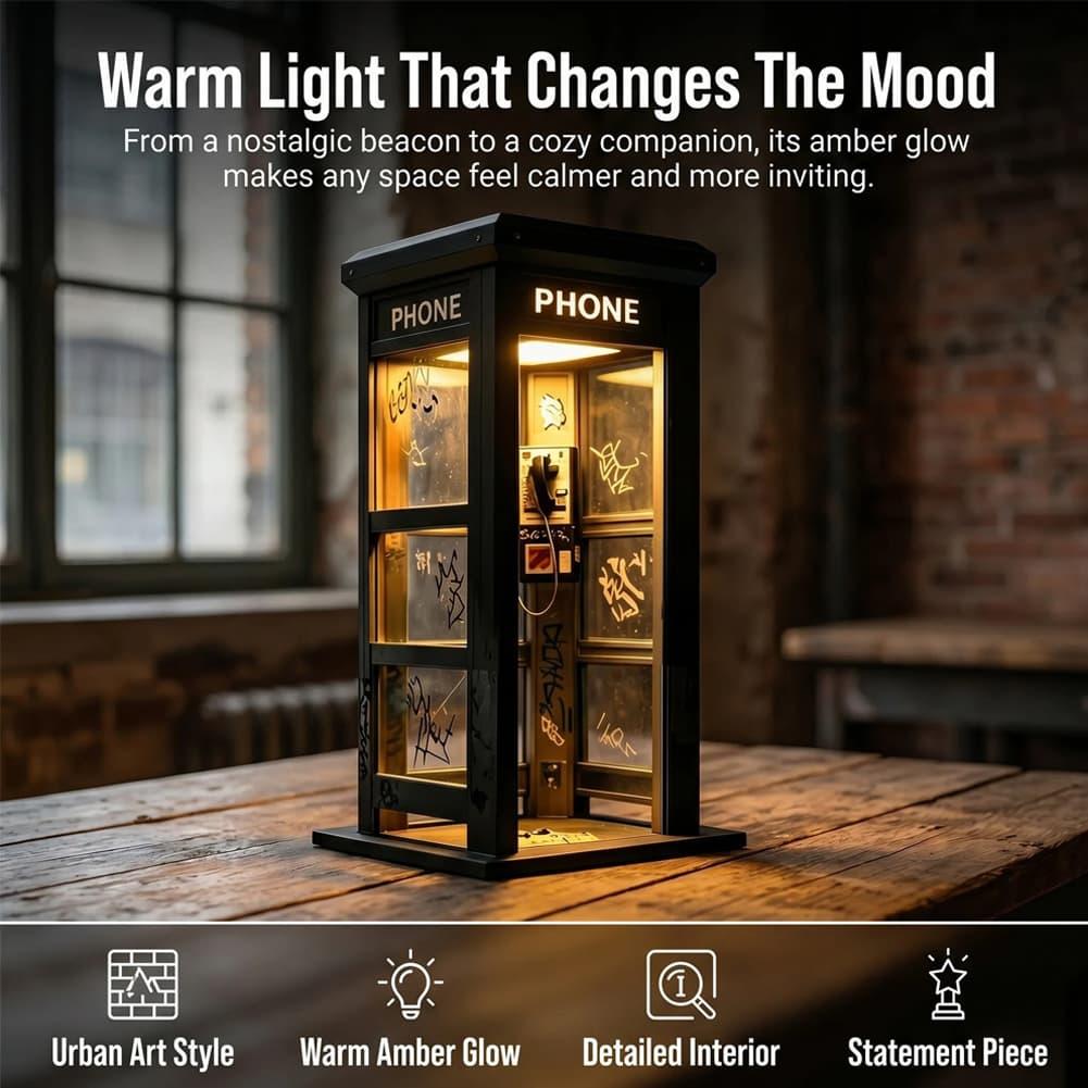 Vintage London Telephone Booth - Home Decor Retro recension och pris