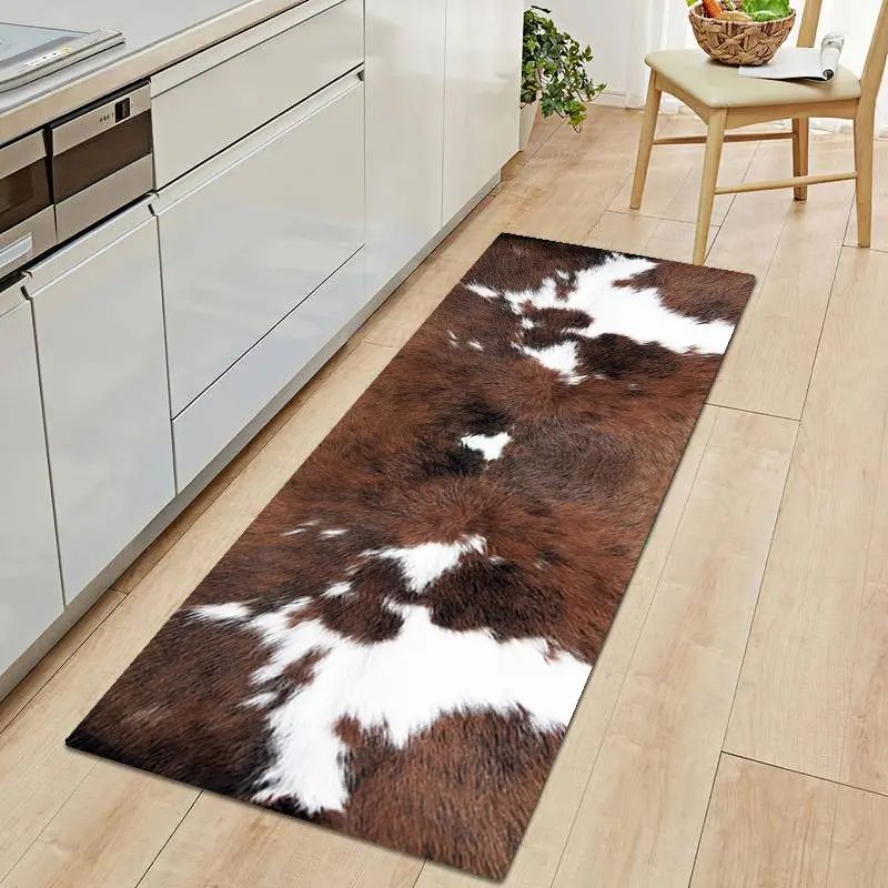 VIKAMA 1/2Pcs Western Cow Prin - Cowhide Rug Faux recension och pris