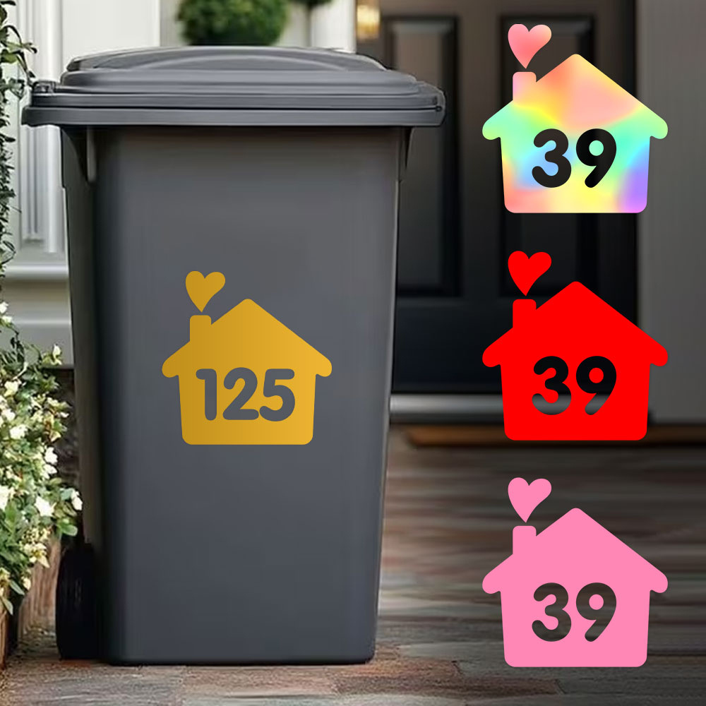 1PC/3PCS Custom House Number S - Home Decor Sticker recension och pris