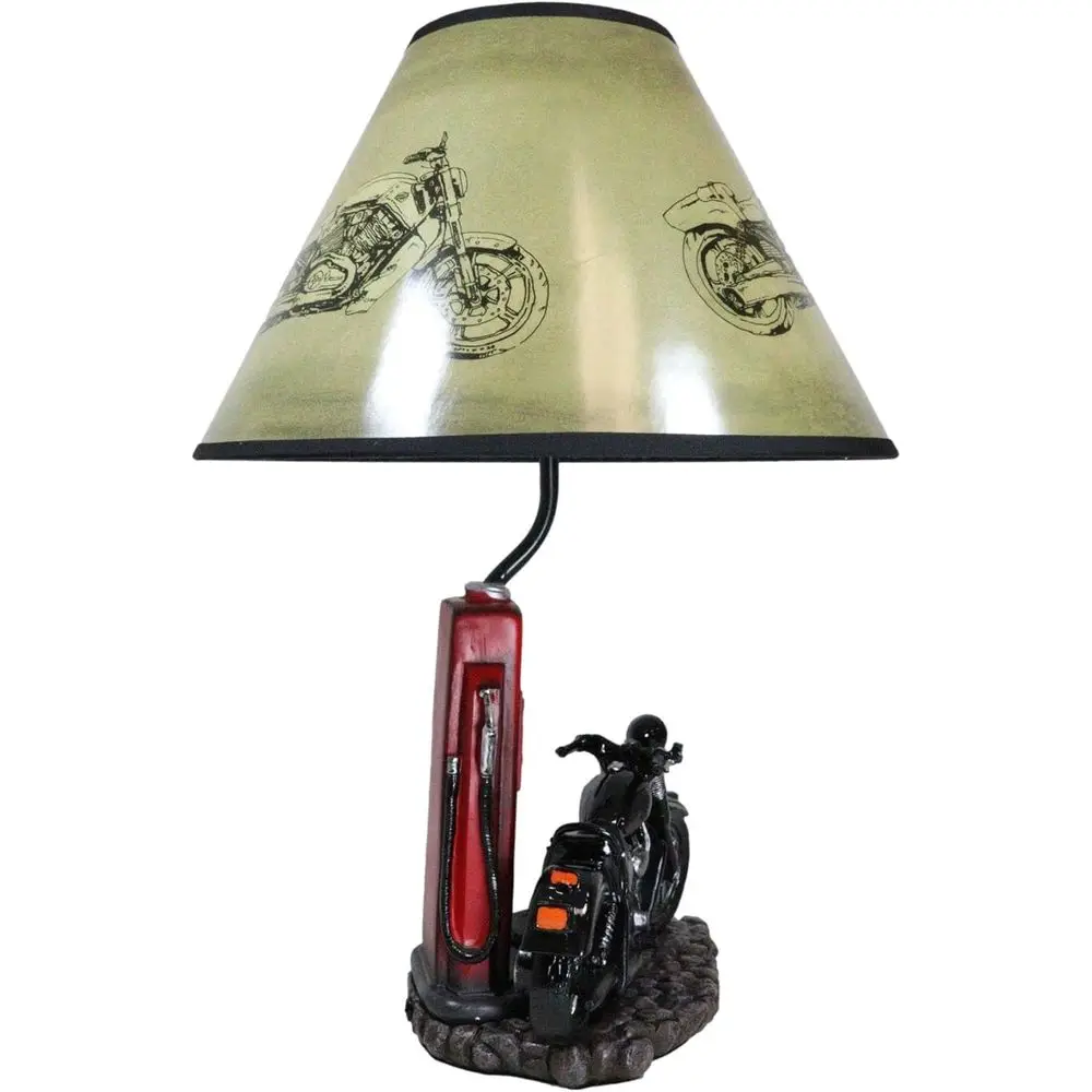 Vintage Retro Black Motorcycle - Home Decor Retro recension och pris