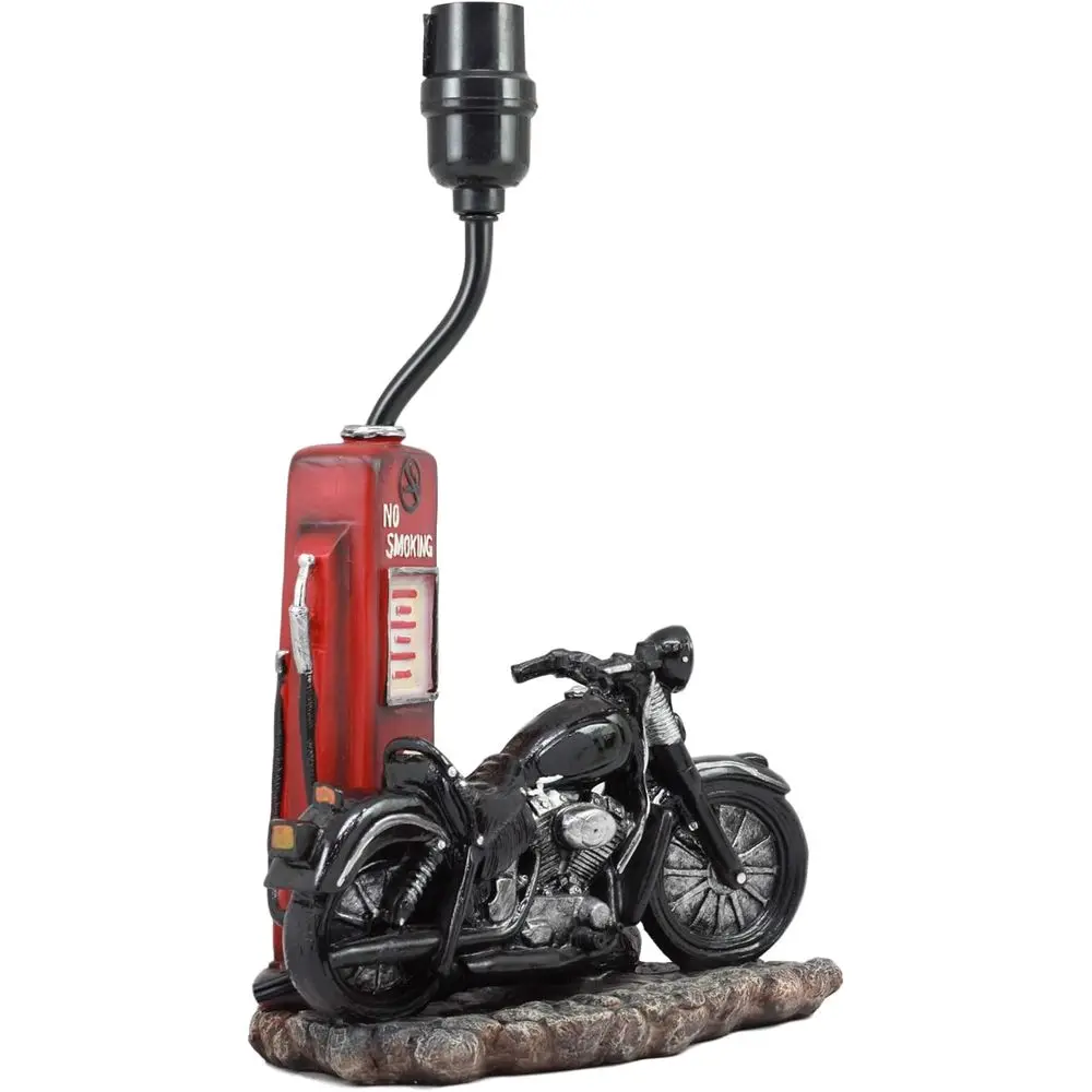 Vintage Retro Black Motorcycle - Home Decor Retro recension och pris