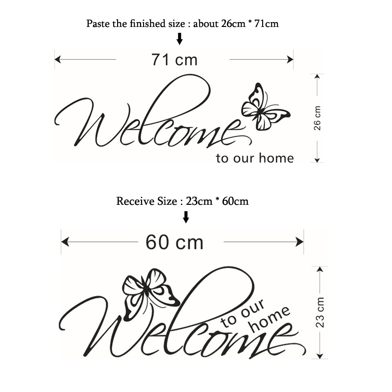 Welcome To Our Home English Al - Home Decor Indonesia recension och pris