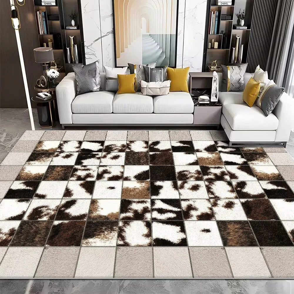 Modern Imitation Cowhide Luxur - Cowhide Rug Faux recension och pris