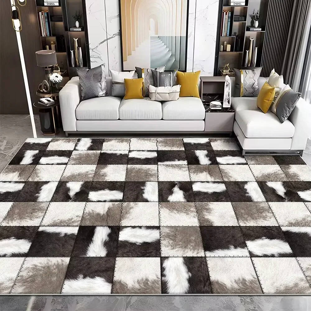 Modern Imitation Cowhide Luxur - Cowhide Rug Faux recension och pris