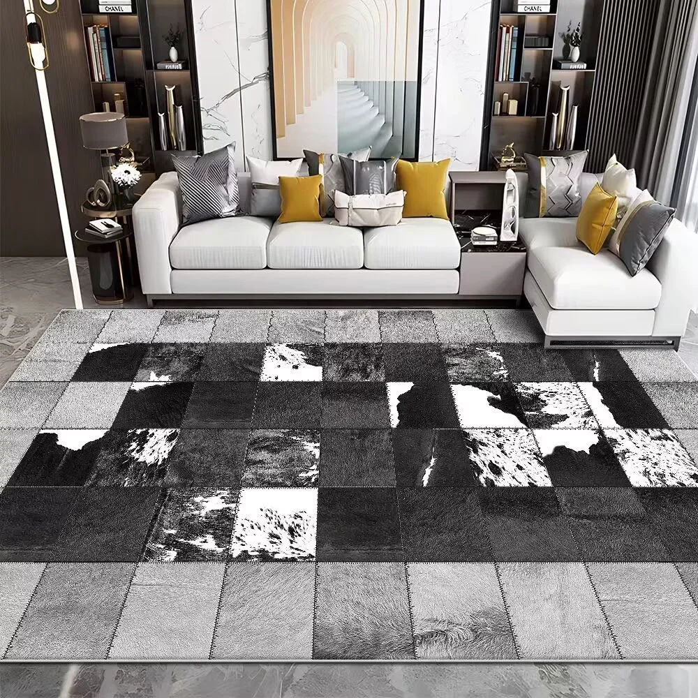 Modern Imitation Cowhide Luxur - Cowhide Rug Faux recension och pris