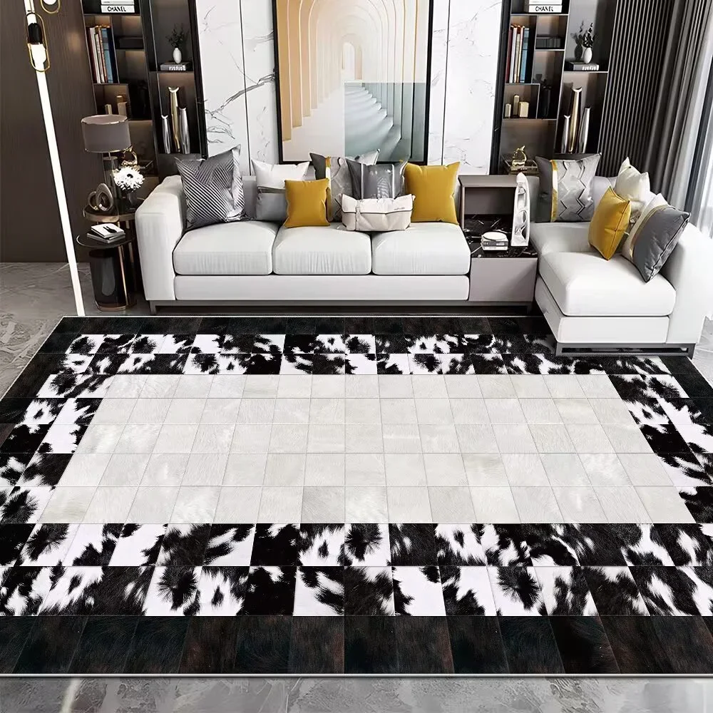 Modern Imitation Cowhide Luxur - Cowhide Rug Faux recension och pris