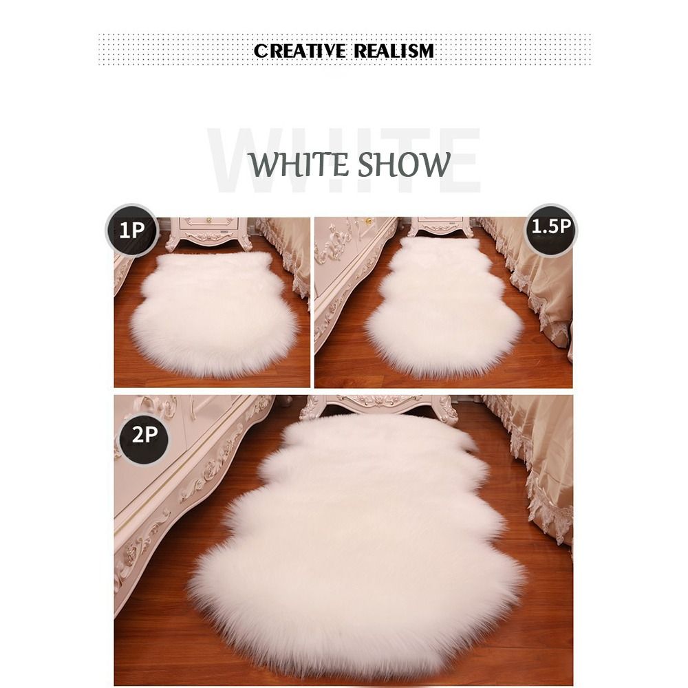 Artificial Sheepskin Long Hair - Cowhide Rug Faux recension och pris