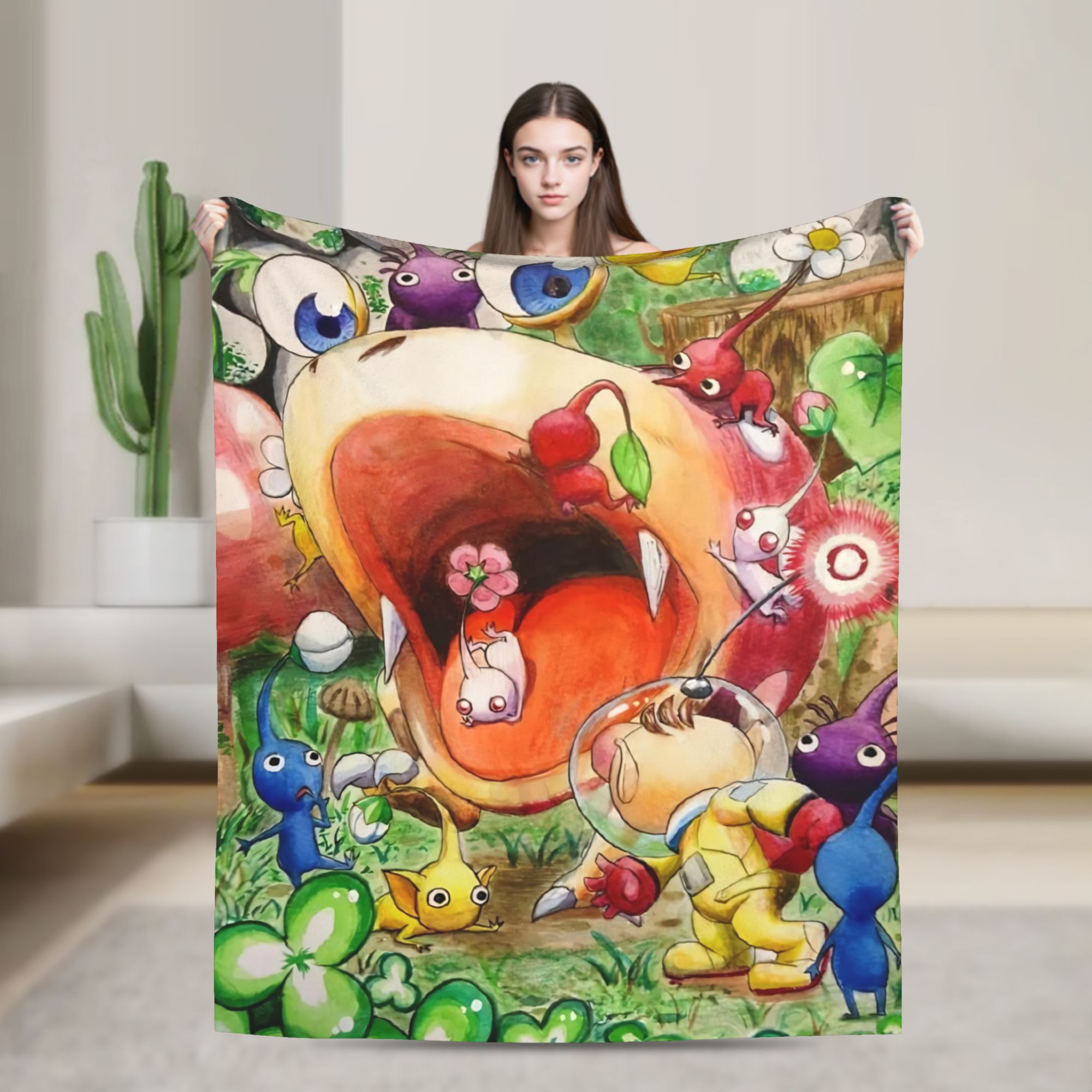 Pikmin Game Blanket  Warm Nove - Home Decor Fallout 4 recension och pris