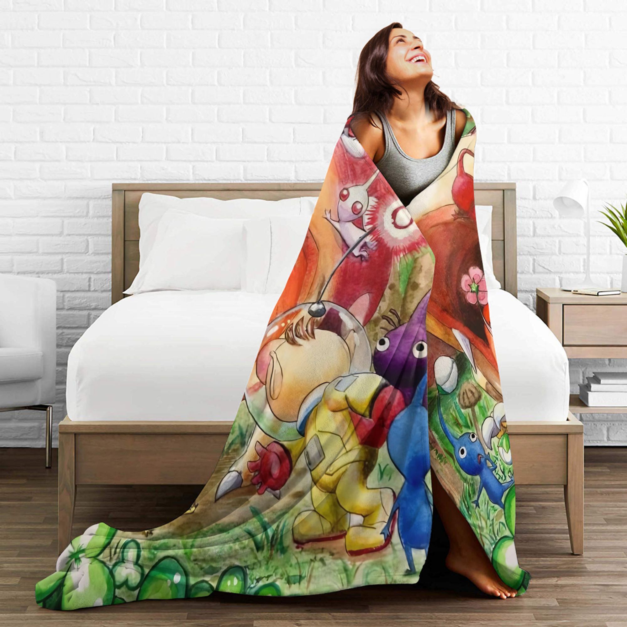 Pikmin Game Blanket  Warm Nove - Home Decor Fallout 4 recension och pris