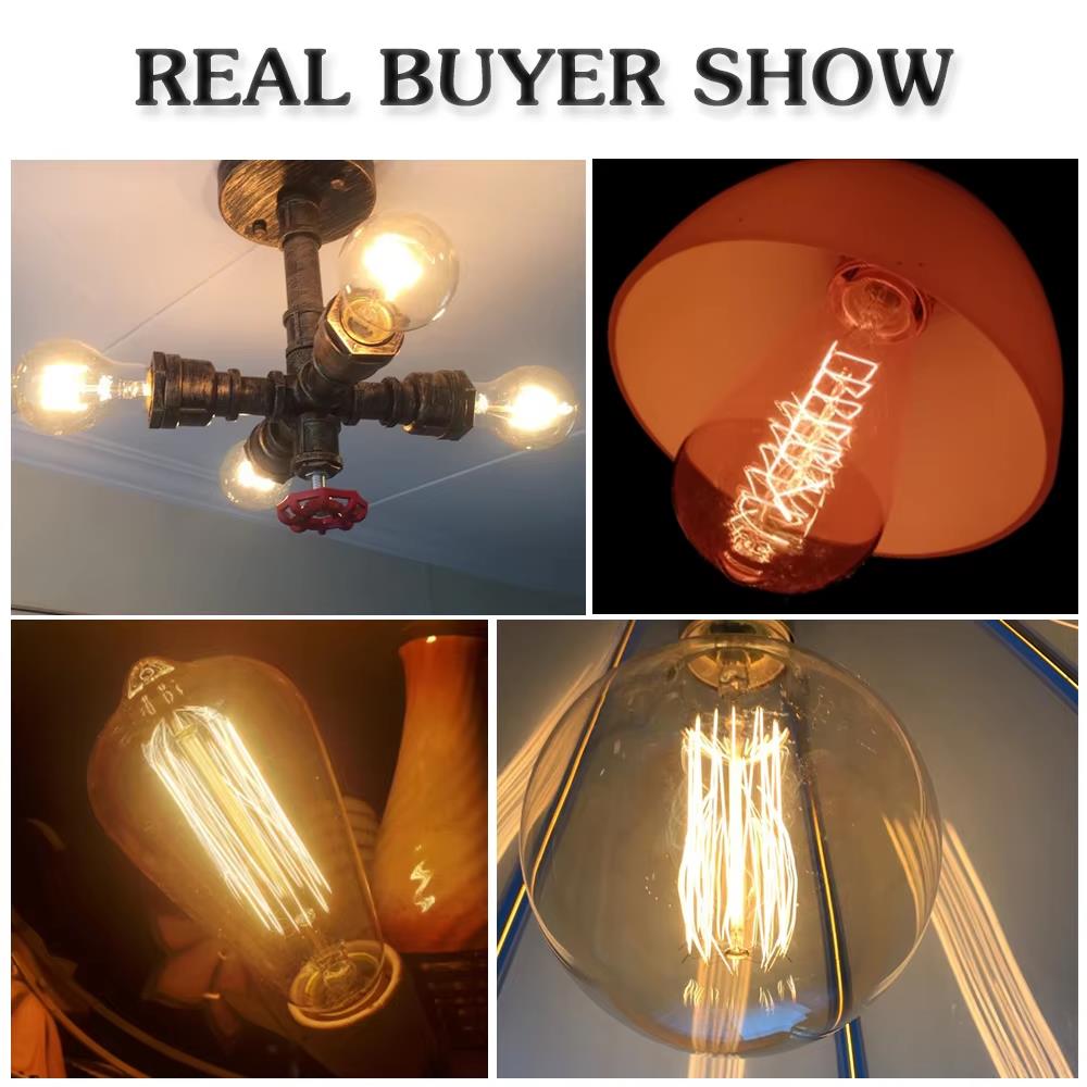 Retro Edison Light Bulb E27 40 - Home Decor Retro recension och pris