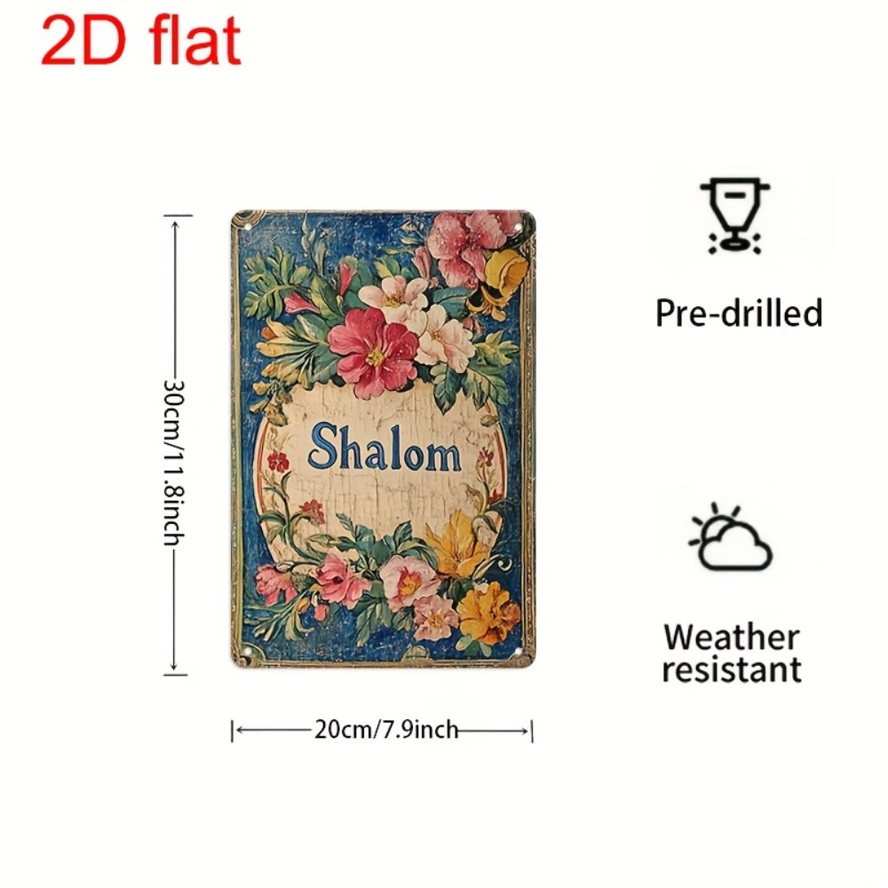 CIFBUY Vintage Floral Shalom A - Home Decor Garden recension och pris