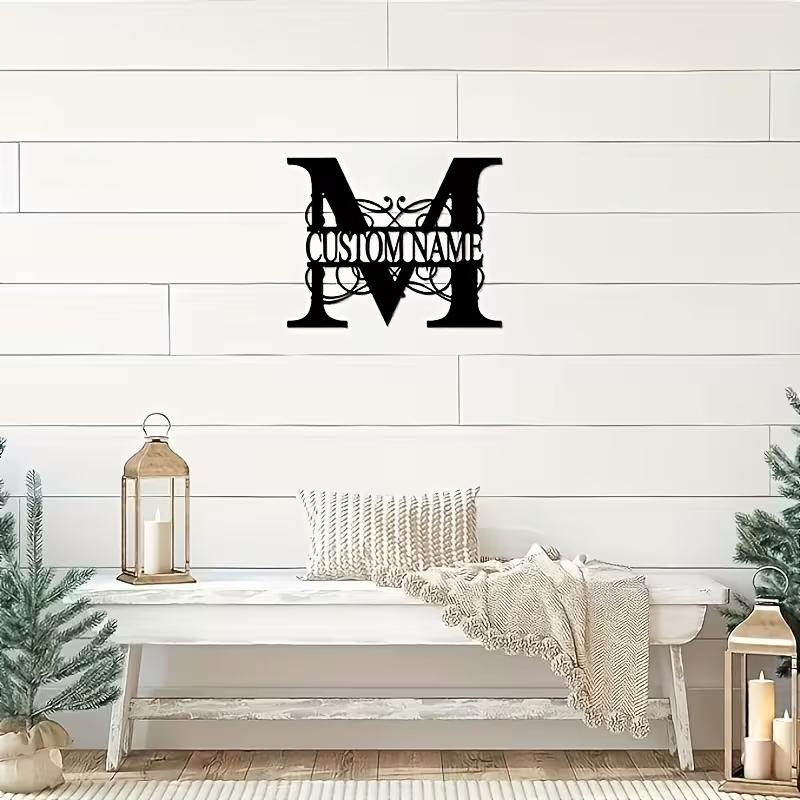 Classic Custom Monogram Metal  - Home Decor Garden recension och pris