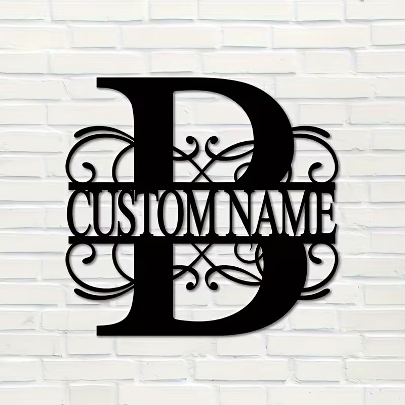 Classic Custom Monogram Metal  - Home Decor Garden recension och pris