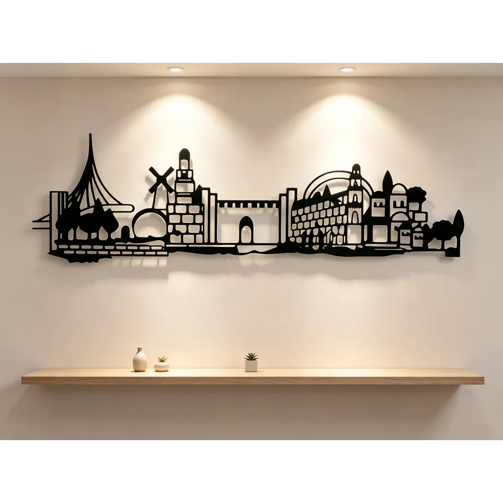 CIFBUY Iron Wall Art Jerusalem - Home Decor Free recension och pris