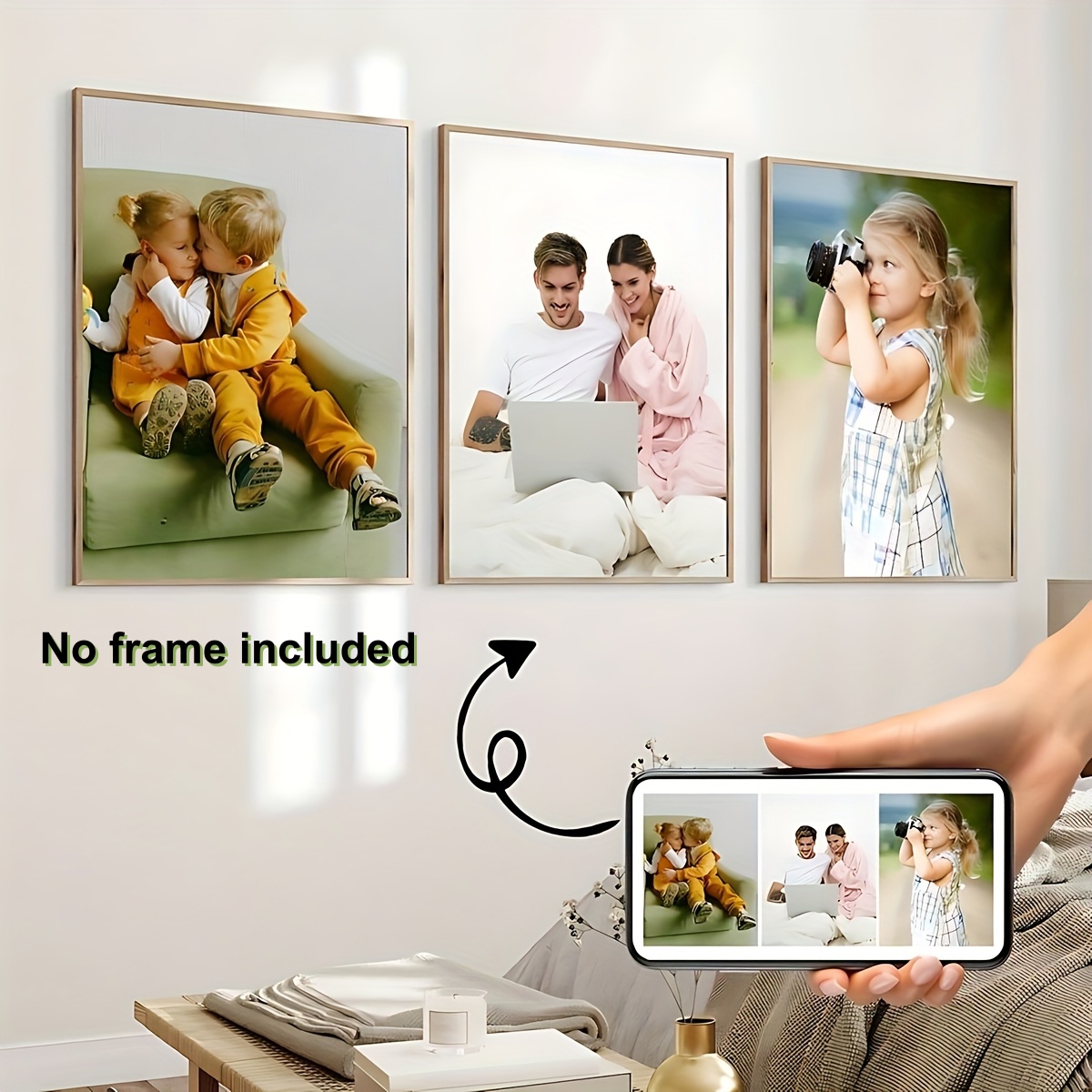 Customize any 3 photos you des - Home Decor Wall Pictures recension och pris