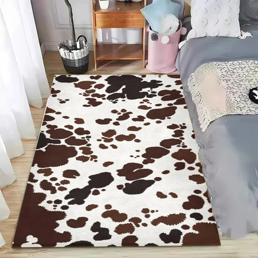Faux Cowhide Pattern Area Rug  - Cowhide Rug Faux recension och pris