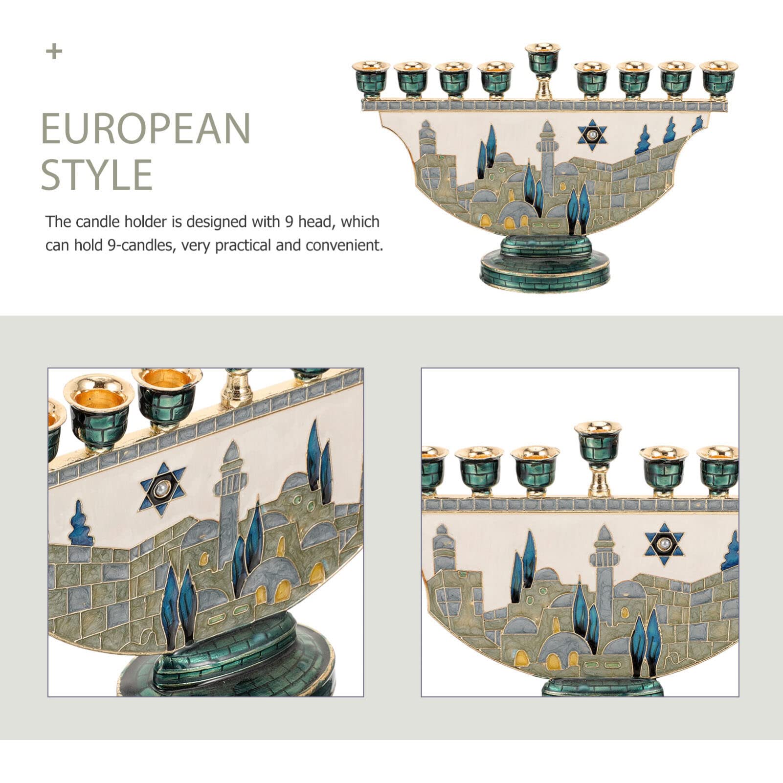Jerusalem Menorah Hanukkah Can - Home Decor Free recension och pris