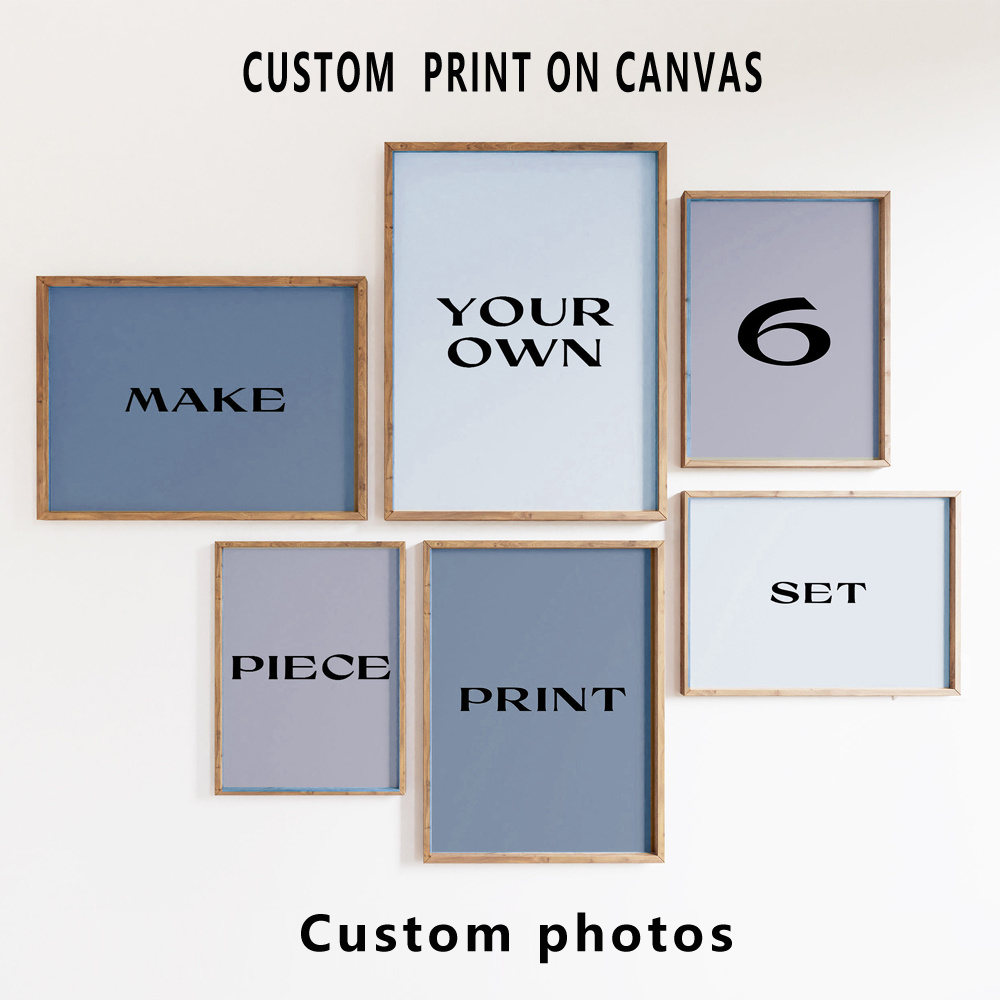 6pcs/set Custom Canvas Prints  - Home Decor Wall Pictures recension och pris