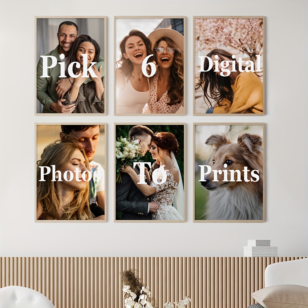 6pcs/set Custom Canvas Prints  - Home Decor Wall Pictures recension och pris