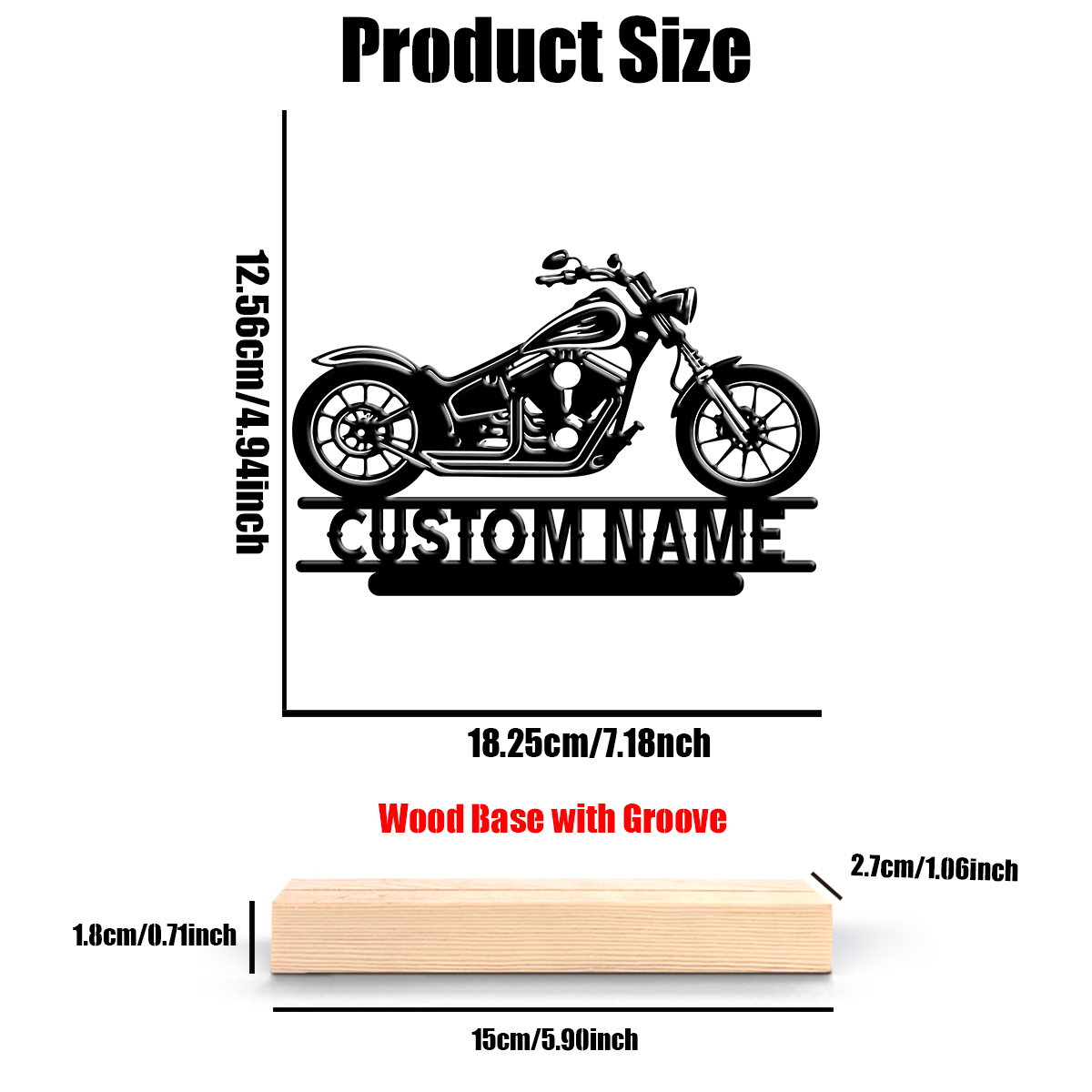 1Pc Csutom Name Road Motorbike - Home Decor Halloween recension och pris