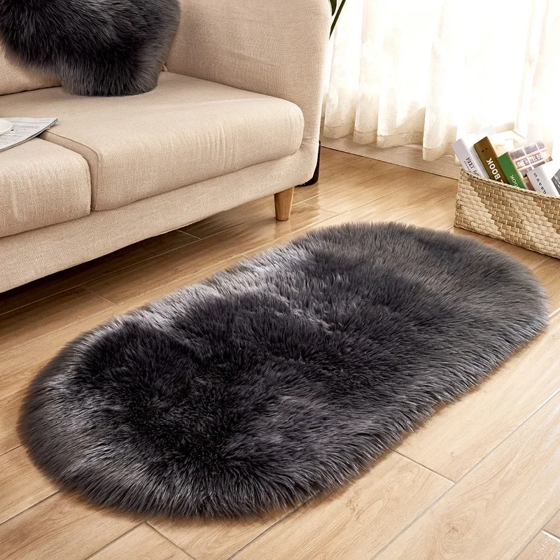 Luxury Faux Fur Rug Large Soft - Cowhide Rug Faux recension och pris