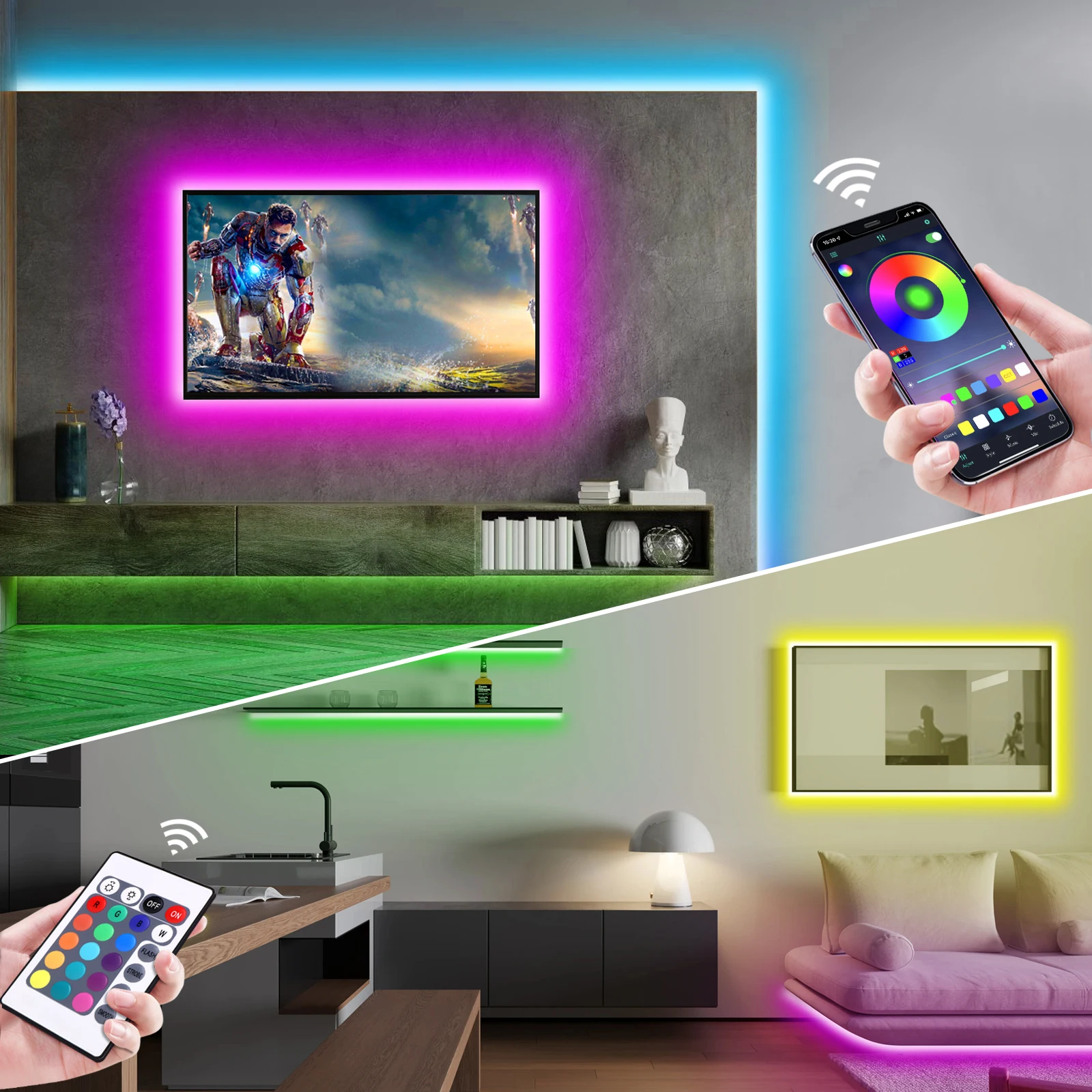1-5m RGB LED Neon Strip Light  - Home Decor Lighting recension och pris